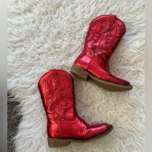 Shyanne Metallic Red Cowboy Boot